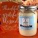Apple Cider Bourbon Scented Soy Wax Candle  - J12ACB