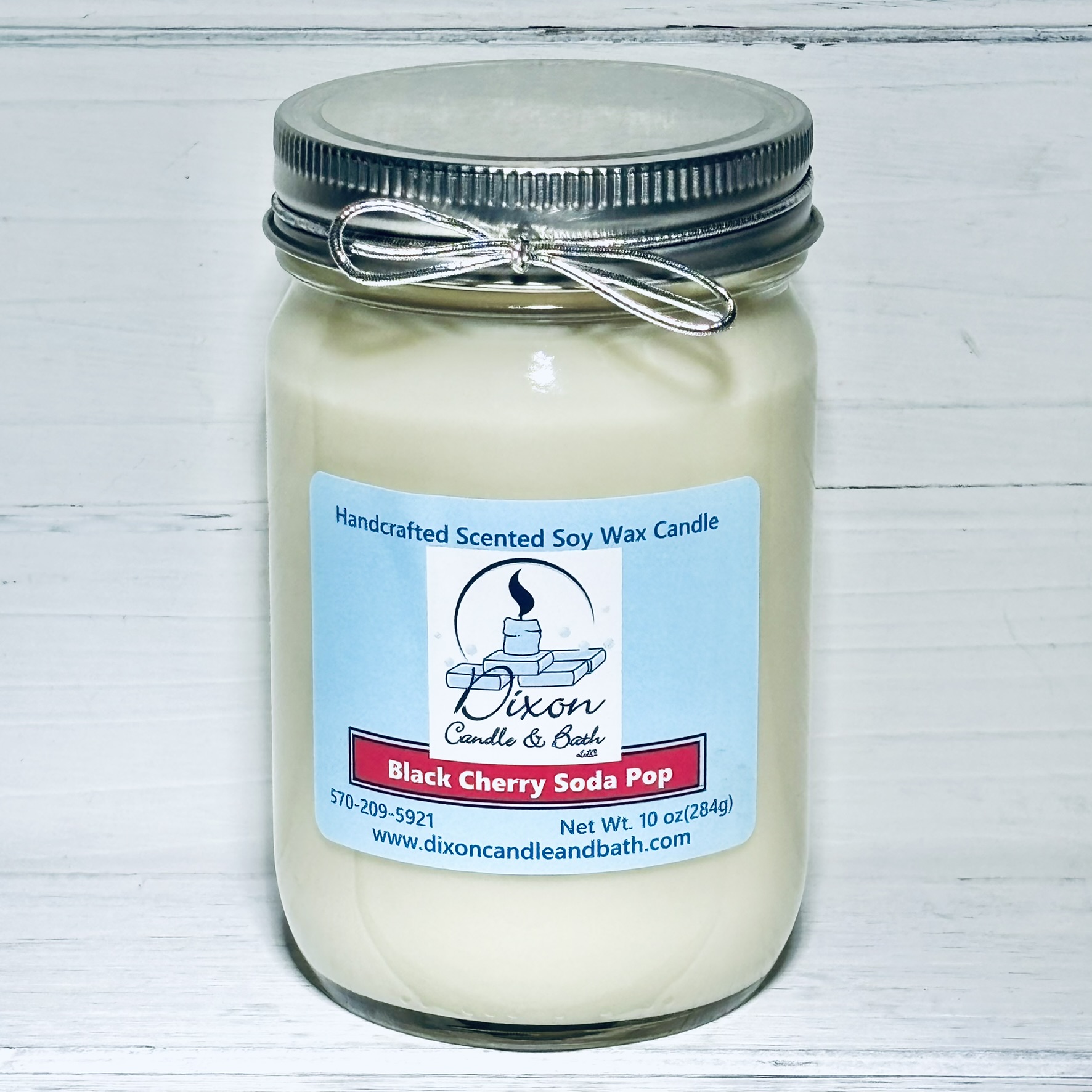 Black Cherry Soda Pop Scented Soy Candle