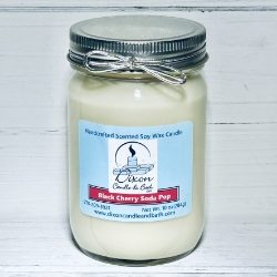Black Cherry Soda Pop Scented Soy Candle