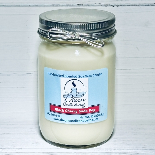 Black Cherry Soda Pop Scented Soy Candle