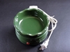 Green Ceramic Candle & Wax Melt Warmer  green, ceramic, candle, tart, wax, warmer, melt