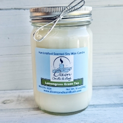 Lemongrass Green Tea Scented Soy Candle