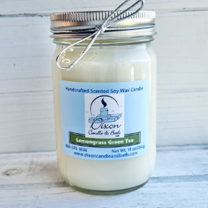 Lemongrass Green Tea Scented Soy Candle