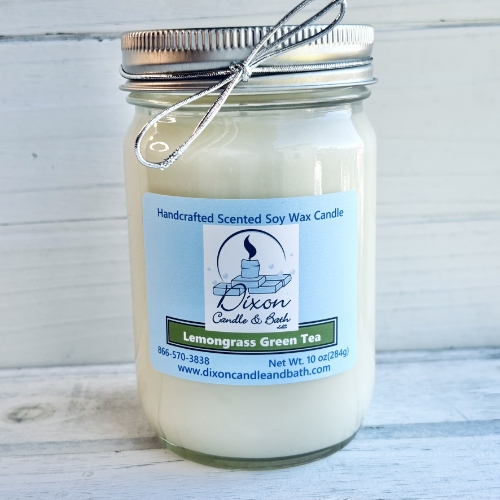 Lemongrass Green Tea Scented Soy Candle