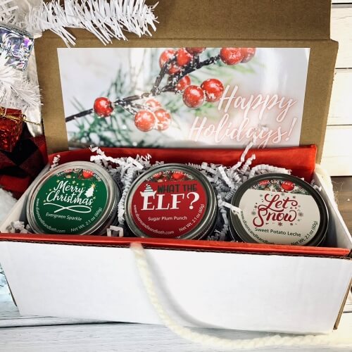 Mini Soy Candle Trio Gift Box Set