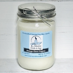 Orange Clove Cognac Scented Soy Wax Candle  orange clove cognac scented candle, cognac scented candle, orange scented candle, bourbon scented soy candle, scented soy wax candle, scented soy wax candles, liquor scented soy candle, spirits scented soy candle, whiskey scented candle, bourbon candles, bourbon candle