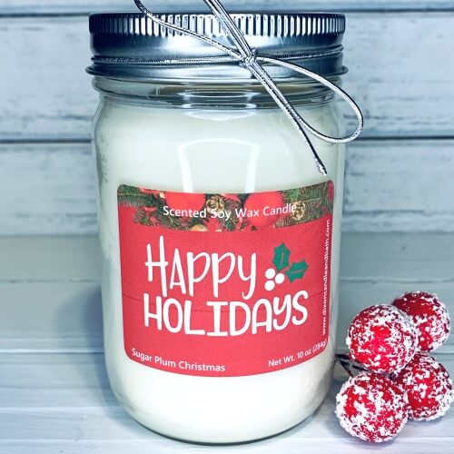 Sugar Plum Christmas Scented Soy Wax Candle sugar plum candle, plum candle, winter candle, holiday candle, merlot candle , wine candle, scented candle, soy candle, soy candles