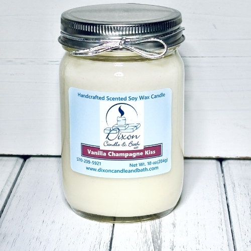 Vanilla Champagne Kiss Scented Soy Candle
