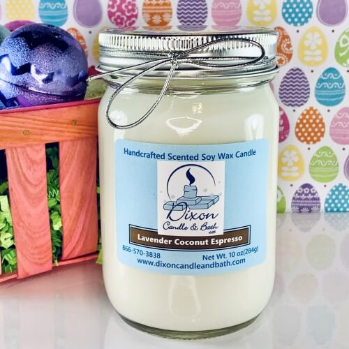 Lavender Coconut Espresso Scented Soy Wax Candle