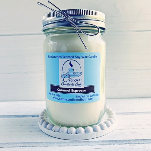 Caramel Espresso Scented Soy Candle