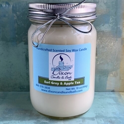 Earl Grey and Apple Tea Scented Soy Wax Candle