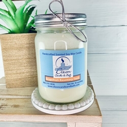 Grapefruit Rosemary Tonic Scented Soy Wax Candle