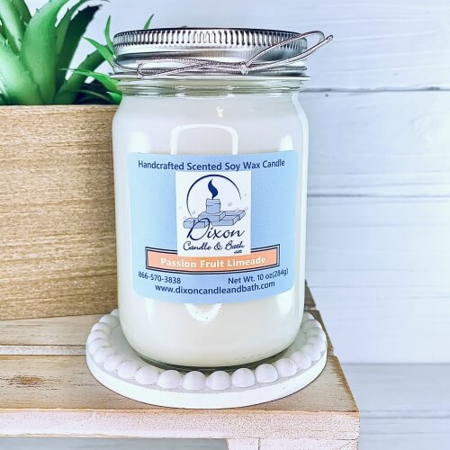 Passion Fruit Limeade Scented Soy Wax Candle