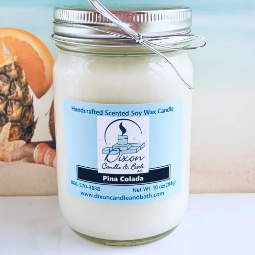 Pina Colada Scented Soy Wax Candle