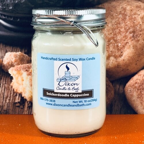 snickerdoodle cappuccino soy wax candle