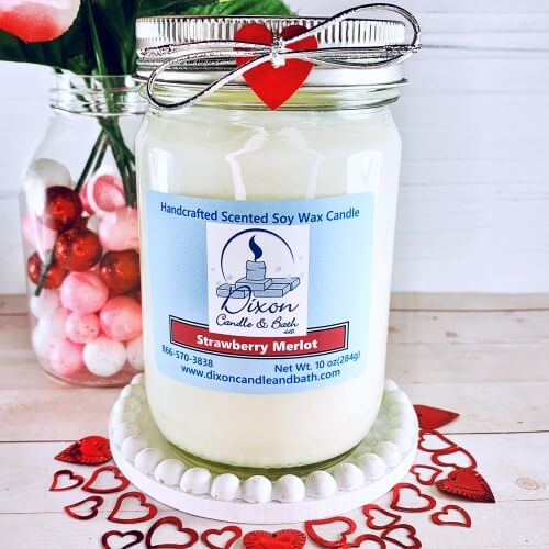Strawberry Merlot Scented Soy Candle