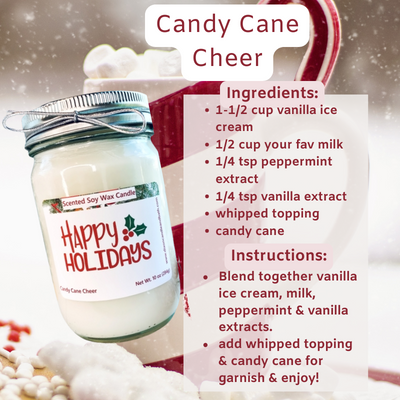 Candy Cane Cheer Drink Inspiration for the Holiday Candle Scent